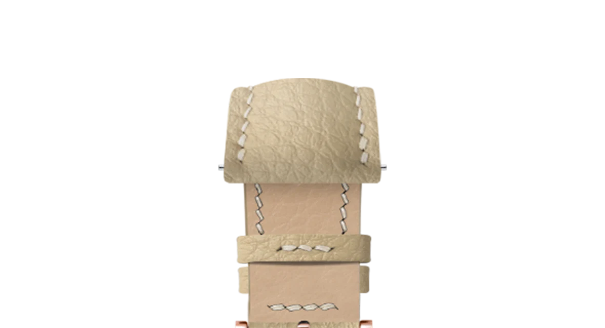Overstock: Cream Rubberised Leather (Togo) Signature Strap - Image 7