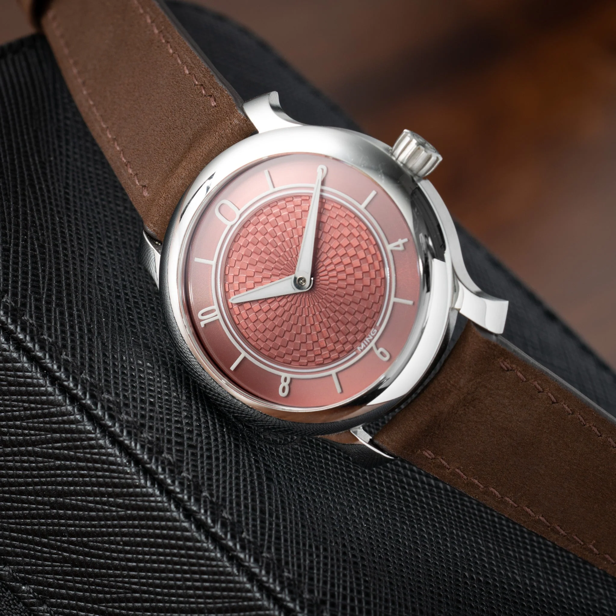 Dark Brown Nubuck Slim (Curved) Strap - Image 3