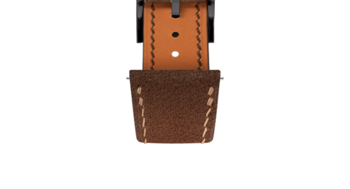 Dark Brown Nubuck Slim Strap - Image 11