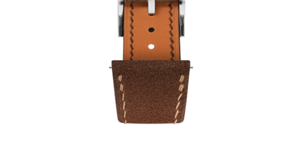 Dark Brown Nubuck Slim Strap - Image 5