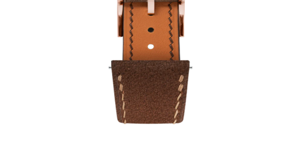 Dark Brown Nubuck Slim Strap - Image 7