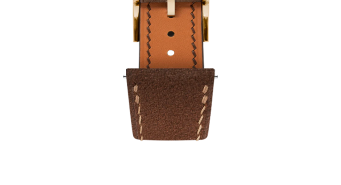 Dark Brown Nubuck Slim Strap - Image 9