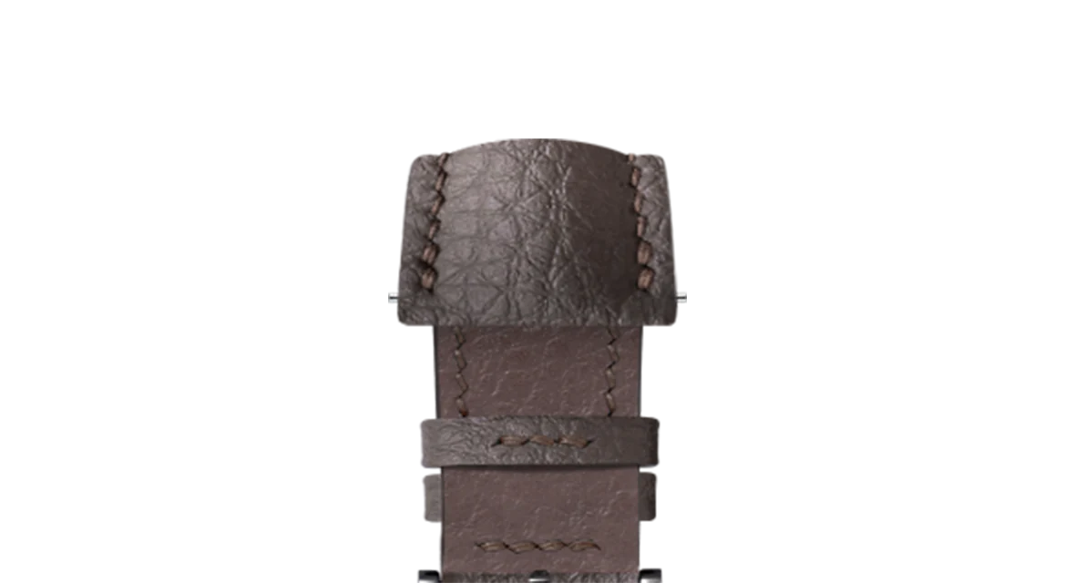 Dark Brown Rubberised Leather (Togo) Signature Strap - Image 12