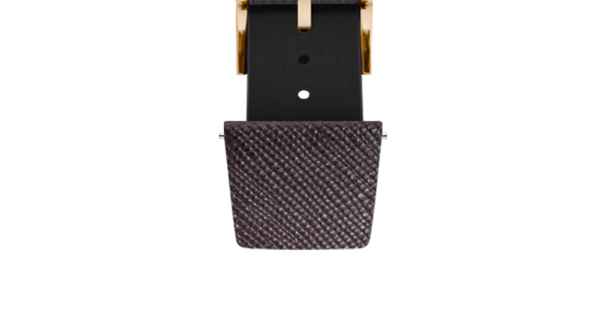 Dark Brown Saffiano Stitchless Strap - Image 11