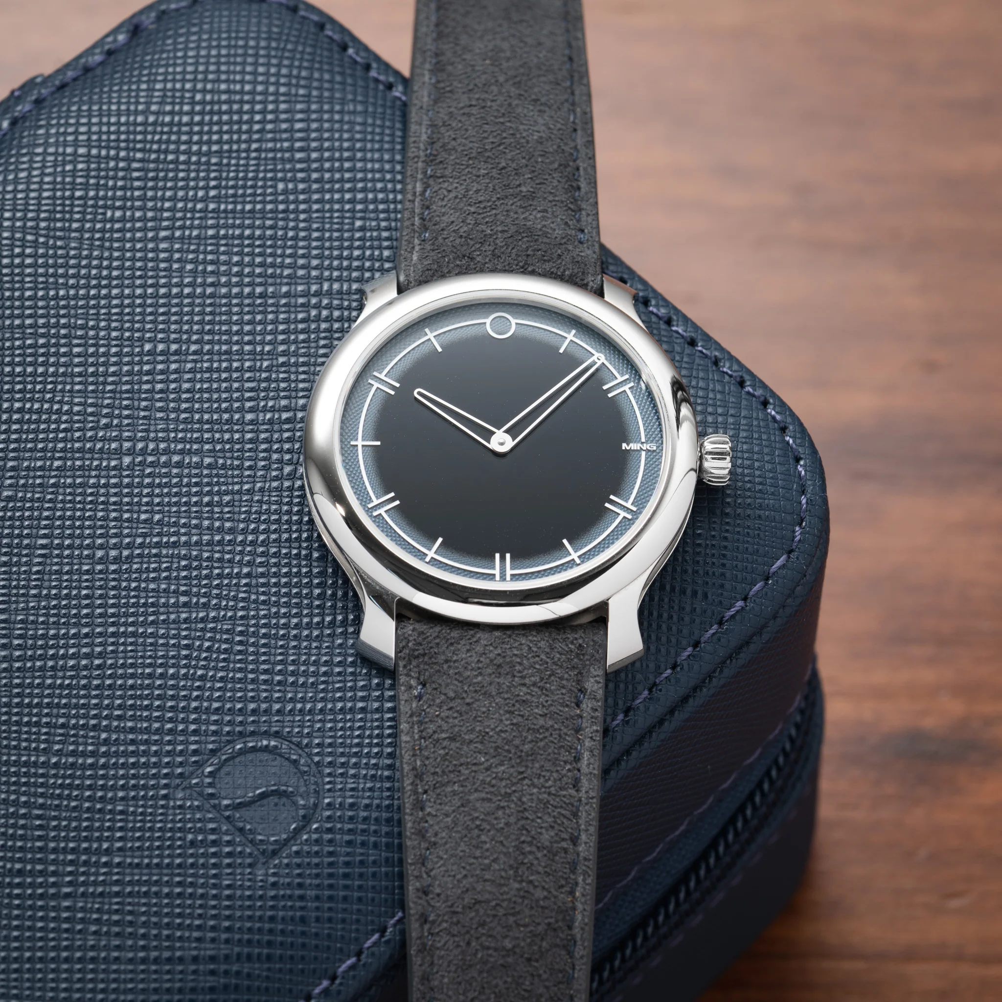 Dark Grey Alcantara Signature (Curved) Strap - Image 2
