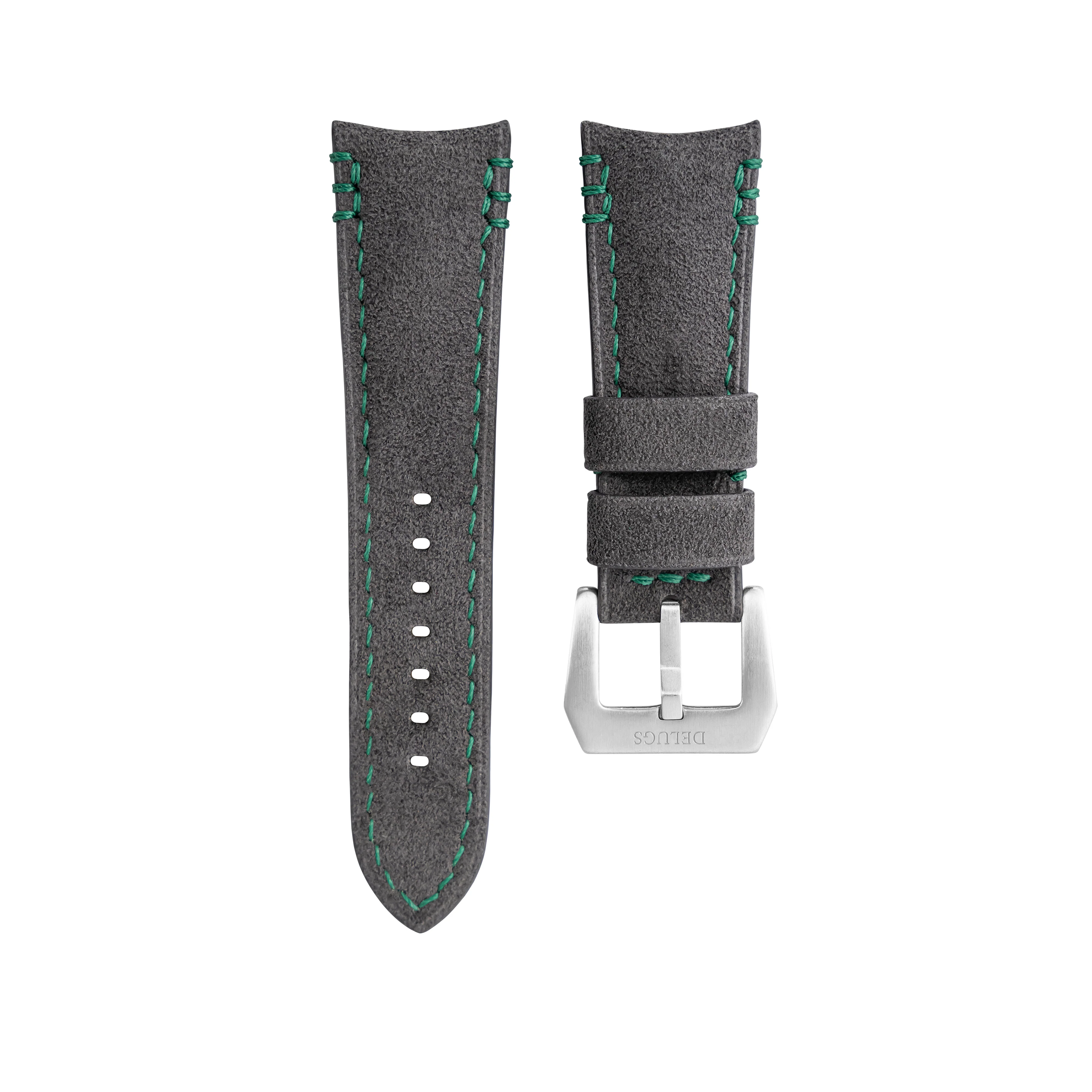 Dark Grey Alcantara (Green) Strap for MB&F MAD1 - Image 6