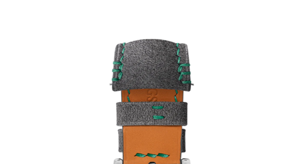 Dark Grey Alcantara (Green) Strap for MB&F MAD1 - Image 7
