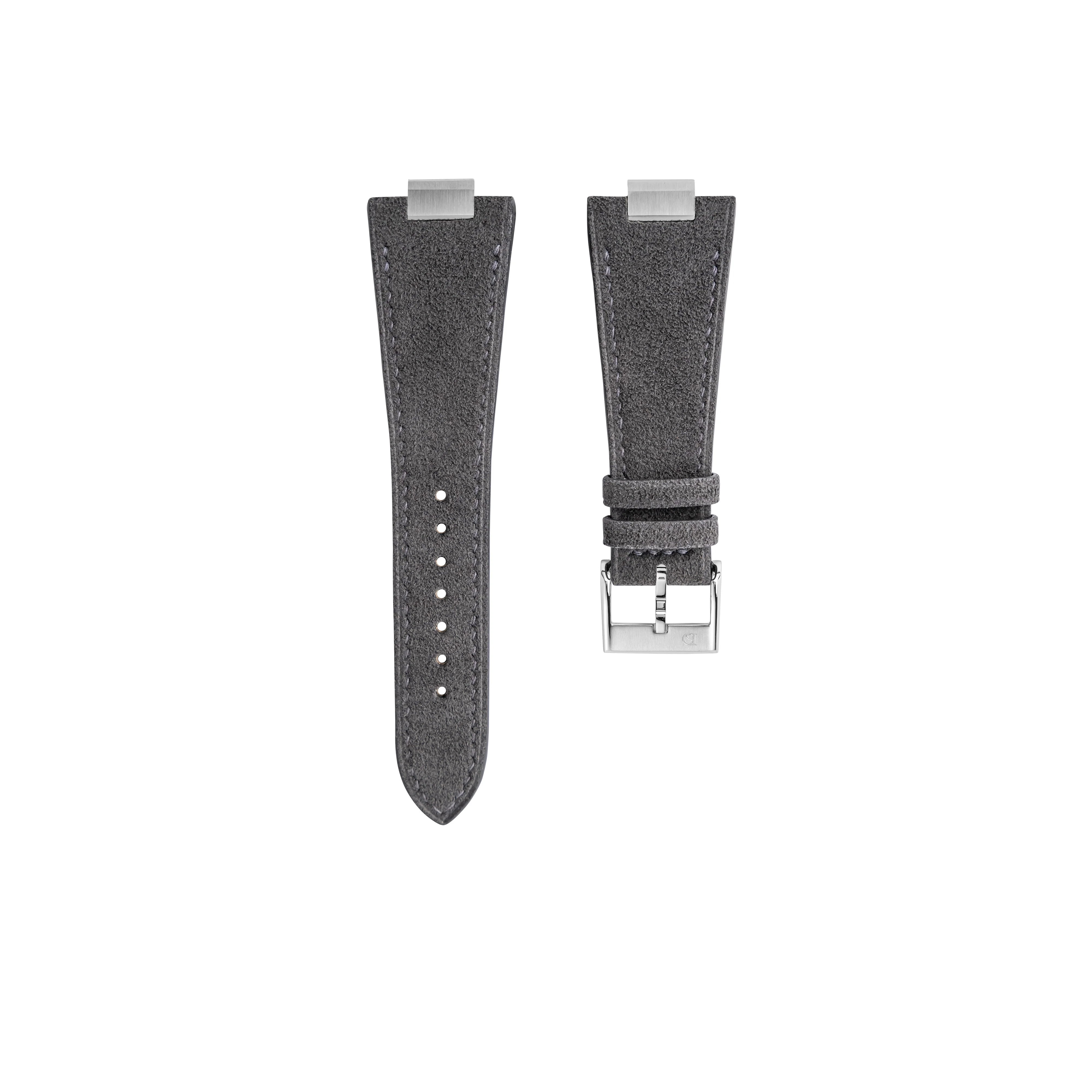 Dark Grey Alcantara Strap for Tissot PRX - Image 4