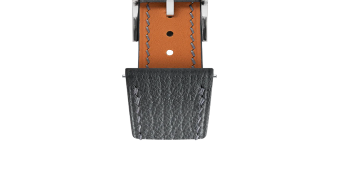 Dark Grey Chevre Slim Strap - Image 6