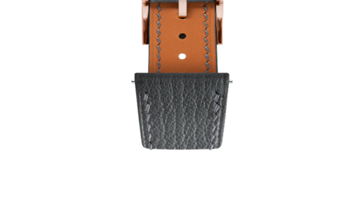 Dark Grey Chevre Slim Strap - Image 8