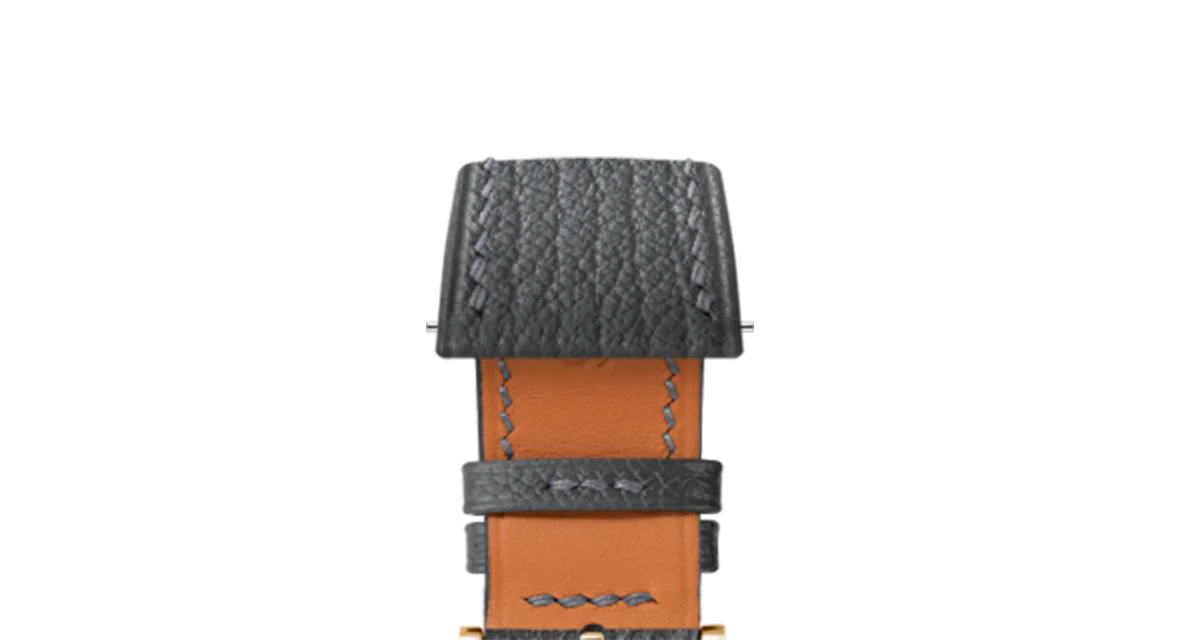 Dark Grey Chevre Slim Strap - Image 9