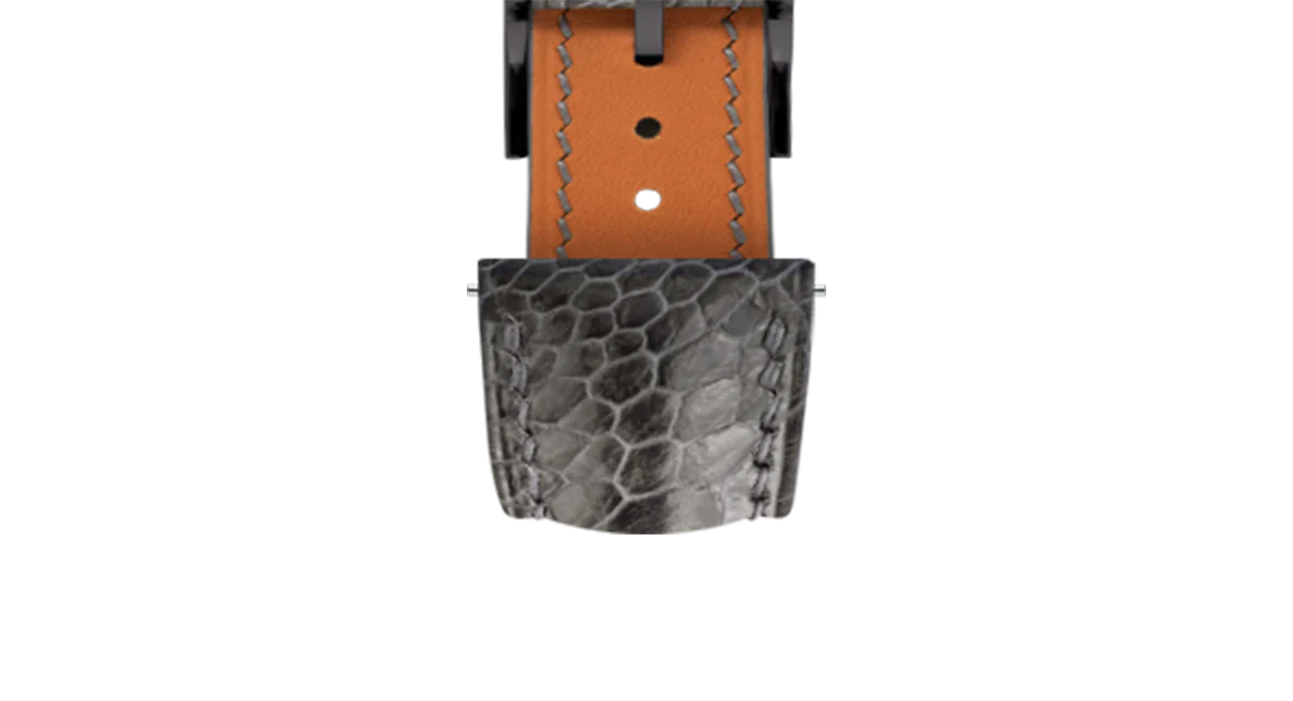 Dark Grey Ostrich Leg Signature Strap - Image 11
