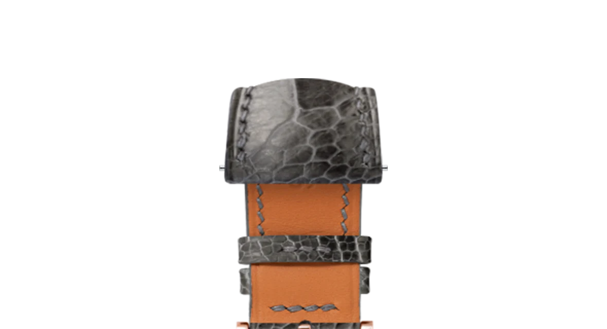 Dark Grey Ostrich Leg Signature Strap - Image 6