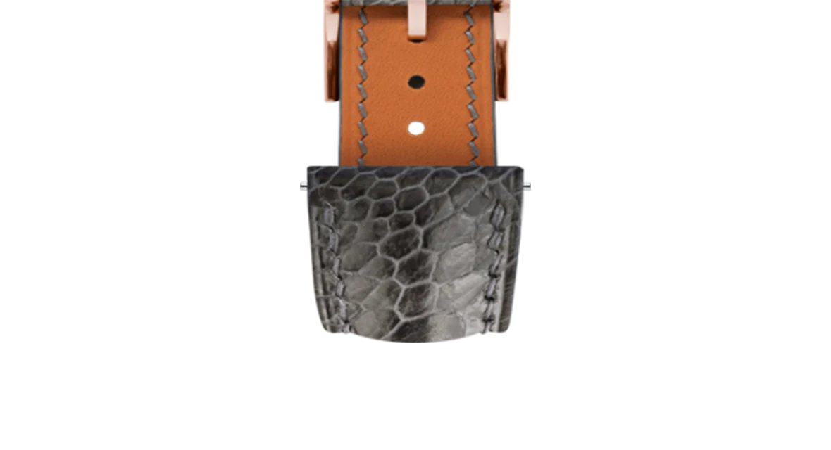 Dark Grey Ostrich Leg Signature Strap - Image 7