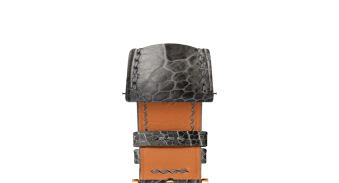 Dark Grey Ostrich Leg Signature Strap - Image 8