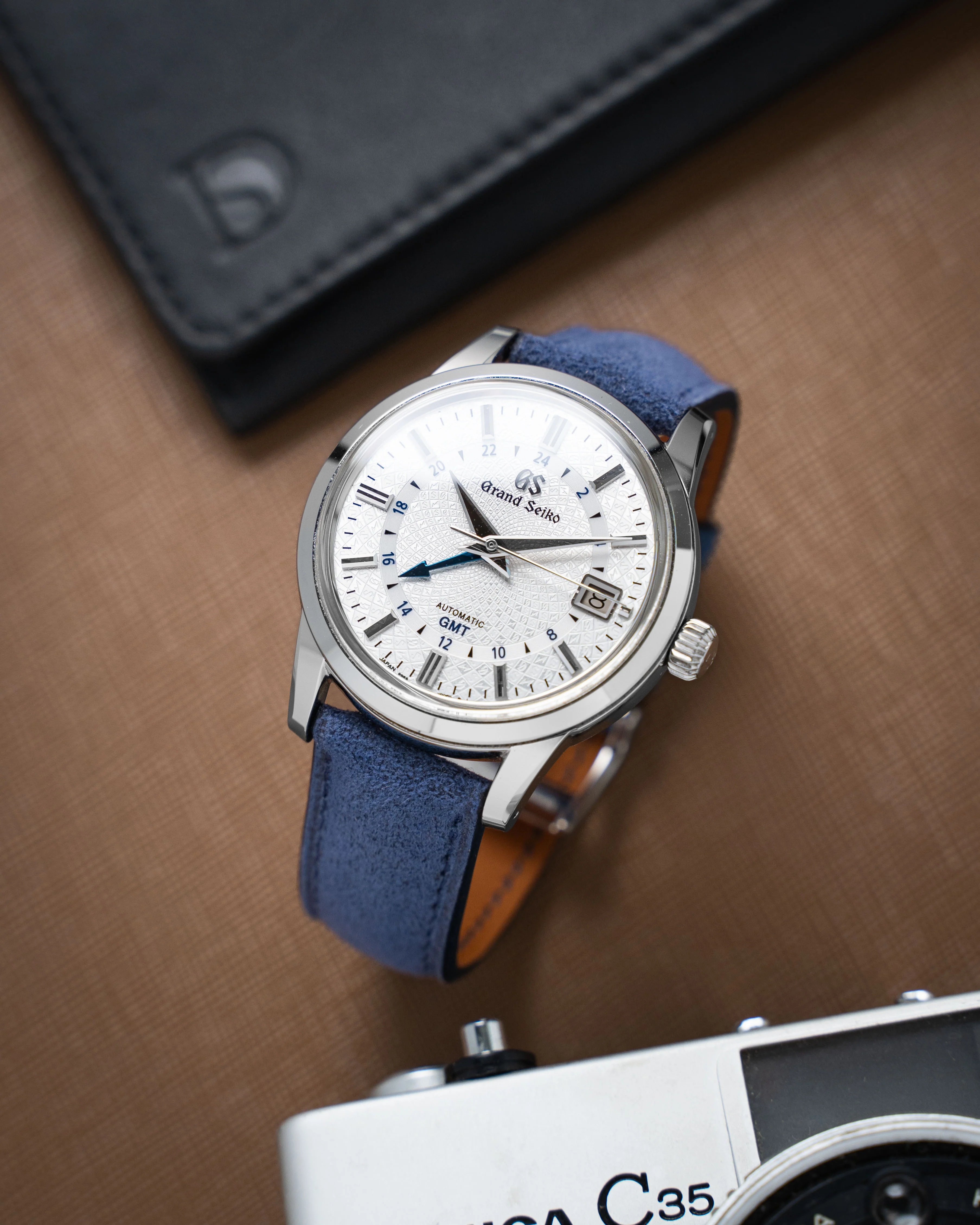 Denim Alcantara Signature Strap - Image 2