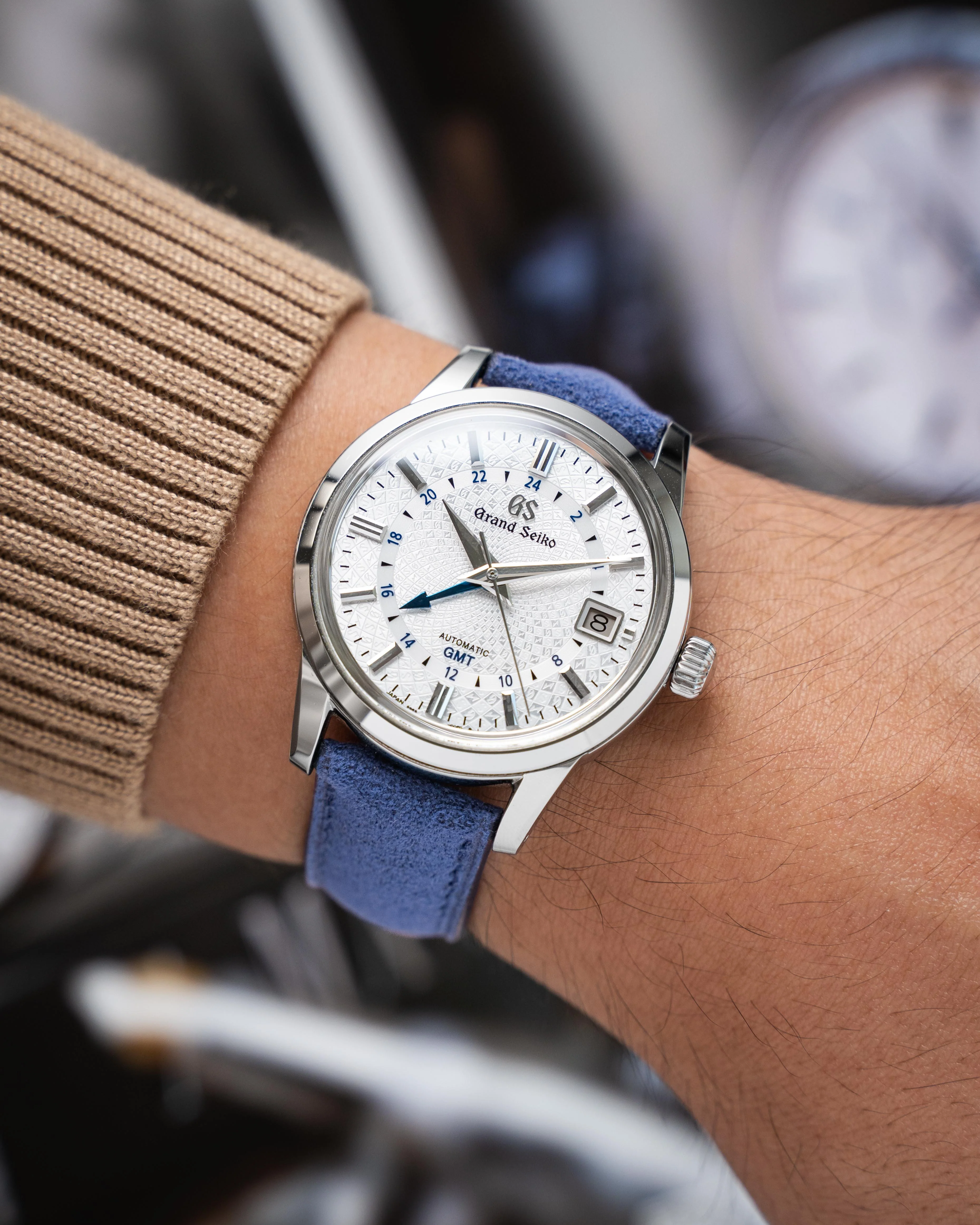 Denim Alcantara Signature Strap - Image 4