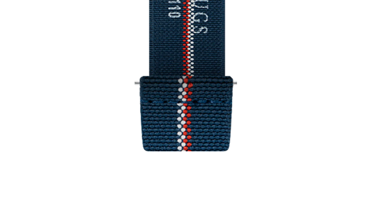 Elastic Loop Navy/White & Orange - Image 8