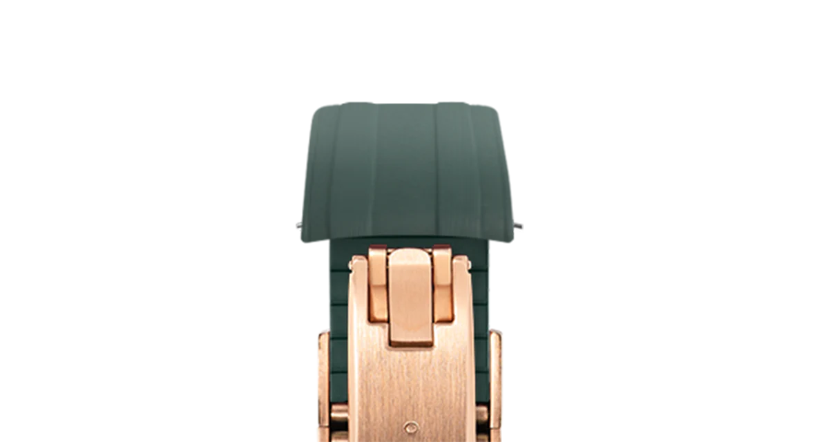 Emerald Green CTS Rubber Strap for Omega Speedmaster & Swatch MoonSwatch - Image 13