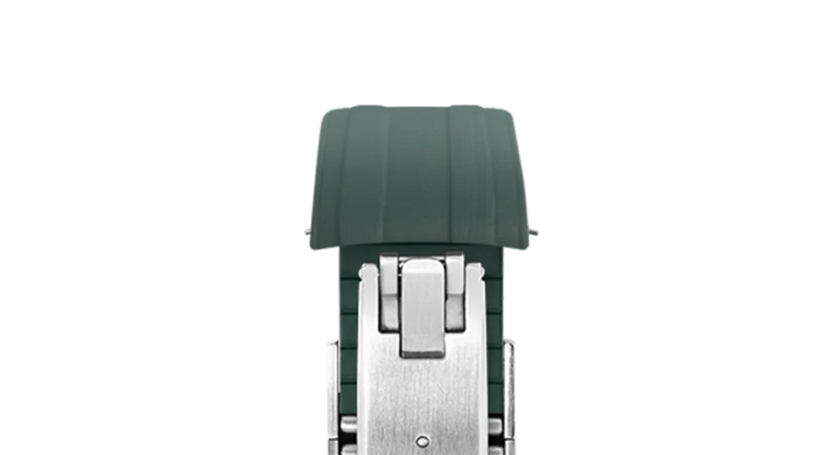 Overstock: Emerald Green CTS Rubber Strap for Omega Speedmaster - Image 6