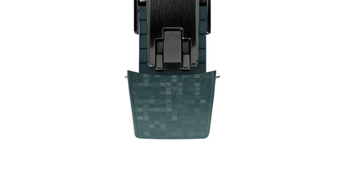 Emerald Green Curved CTS Rubber Strap for MB&F MAD1 - Image 13