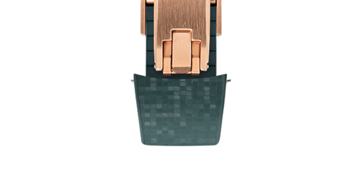 Emerald Green Curved CTS Rubber Strap for MB&F MAD1 - Image 9