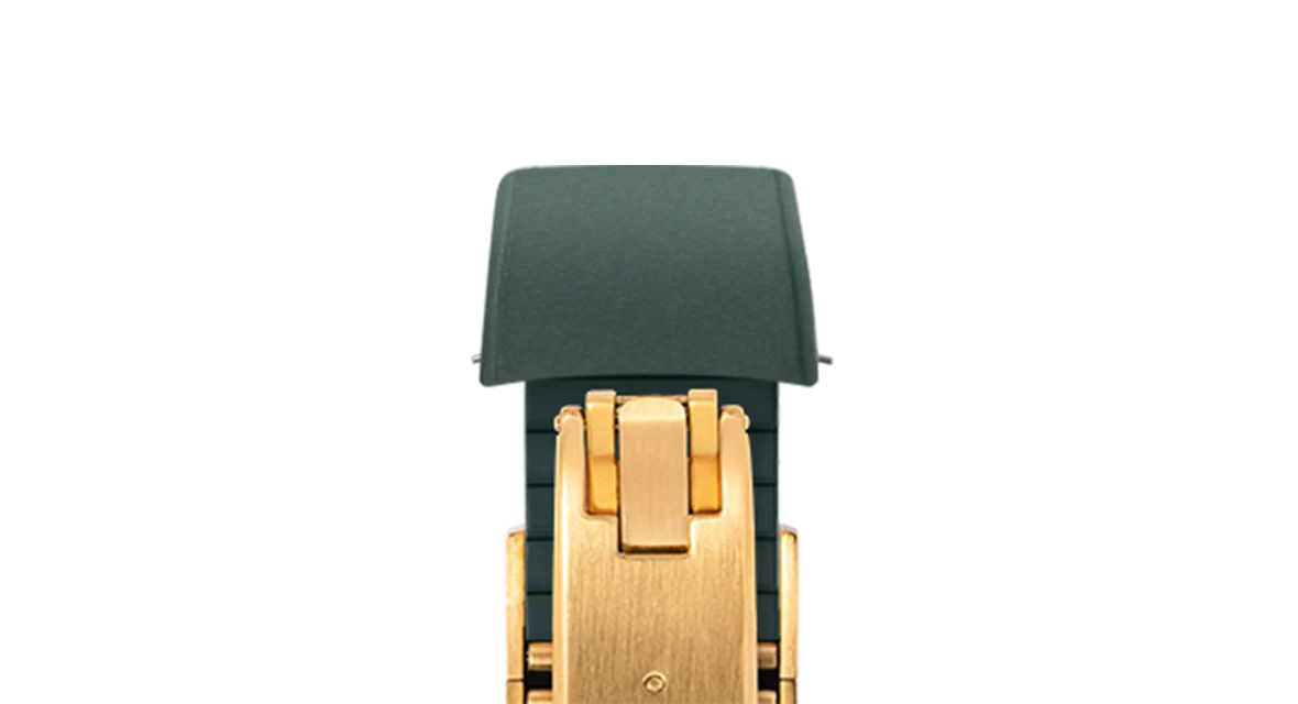 Emerald Green Curved CTS Rubber Strap - Image 10