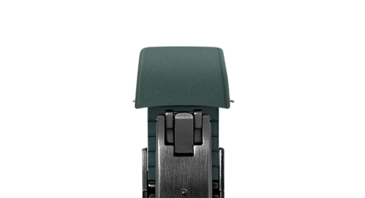 Emerald Green Curved CTS Rubber Strap - Image 12