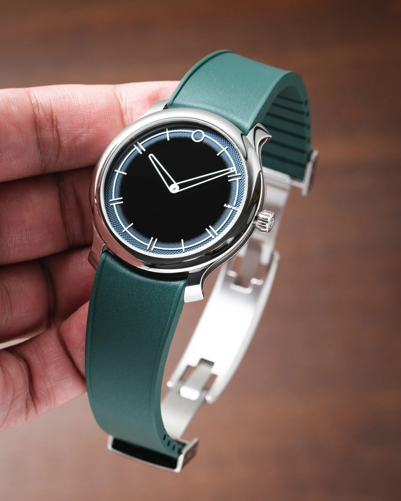 Emerald Green Curved CTS Rubber Strap - Image 3