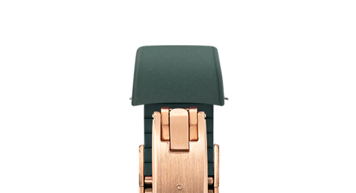 Emerald Green Curved CTS Rubber Strap - Image 8
