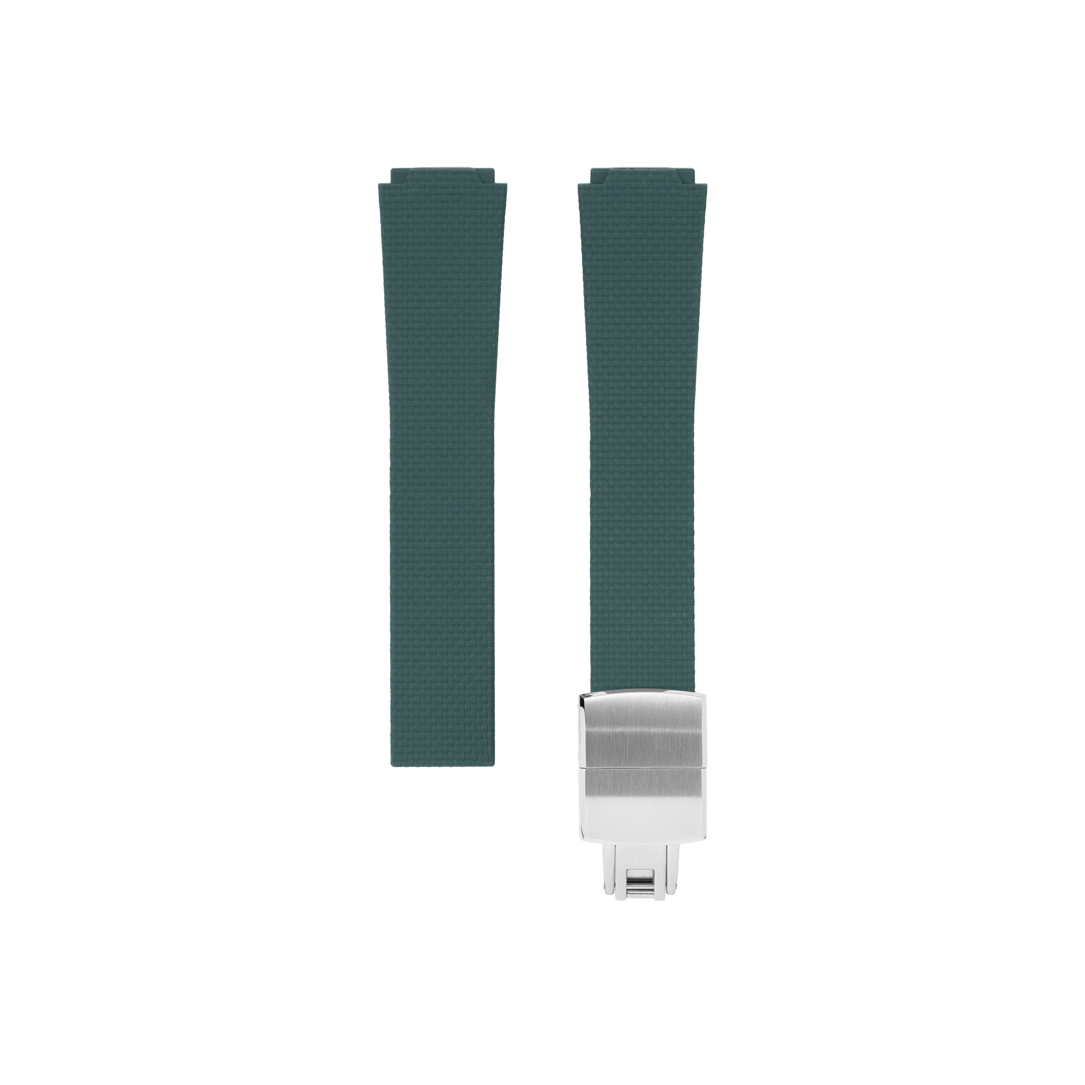 Emerald Green Sailcloth CTS Rubber Strap for Atelier Wen Perception - Image 5