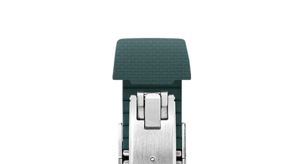 Emerald Green Sailcloth CTS Rubber Strap for Atelier Wen Perception - Image 6