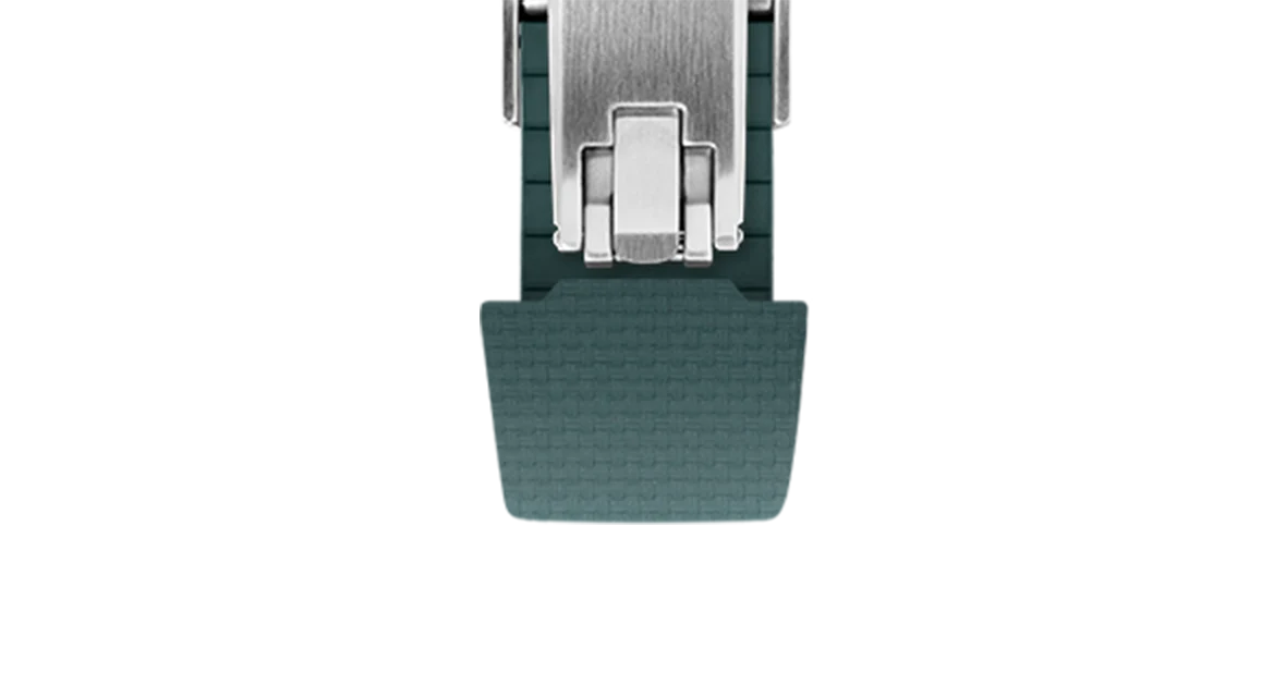 Emerald Green Sailcloth CTS Rubber Strap for Atelier Wen Perception - Image 7