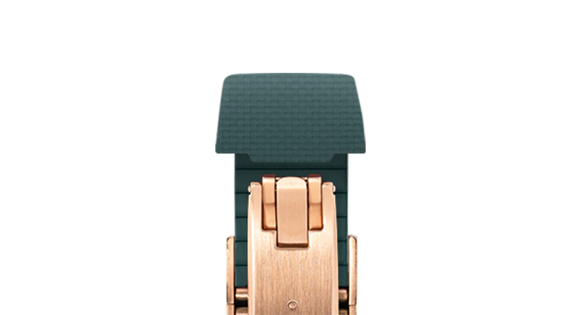 Emerald Green Sailcloth CTS Rubber Strap for Atelier Wen Perception - Image 8