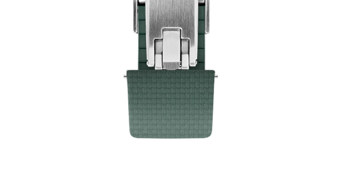 Emerald Green Sailcloth CTS Rubber Strap for F.P. Journe Élégante - Image 8