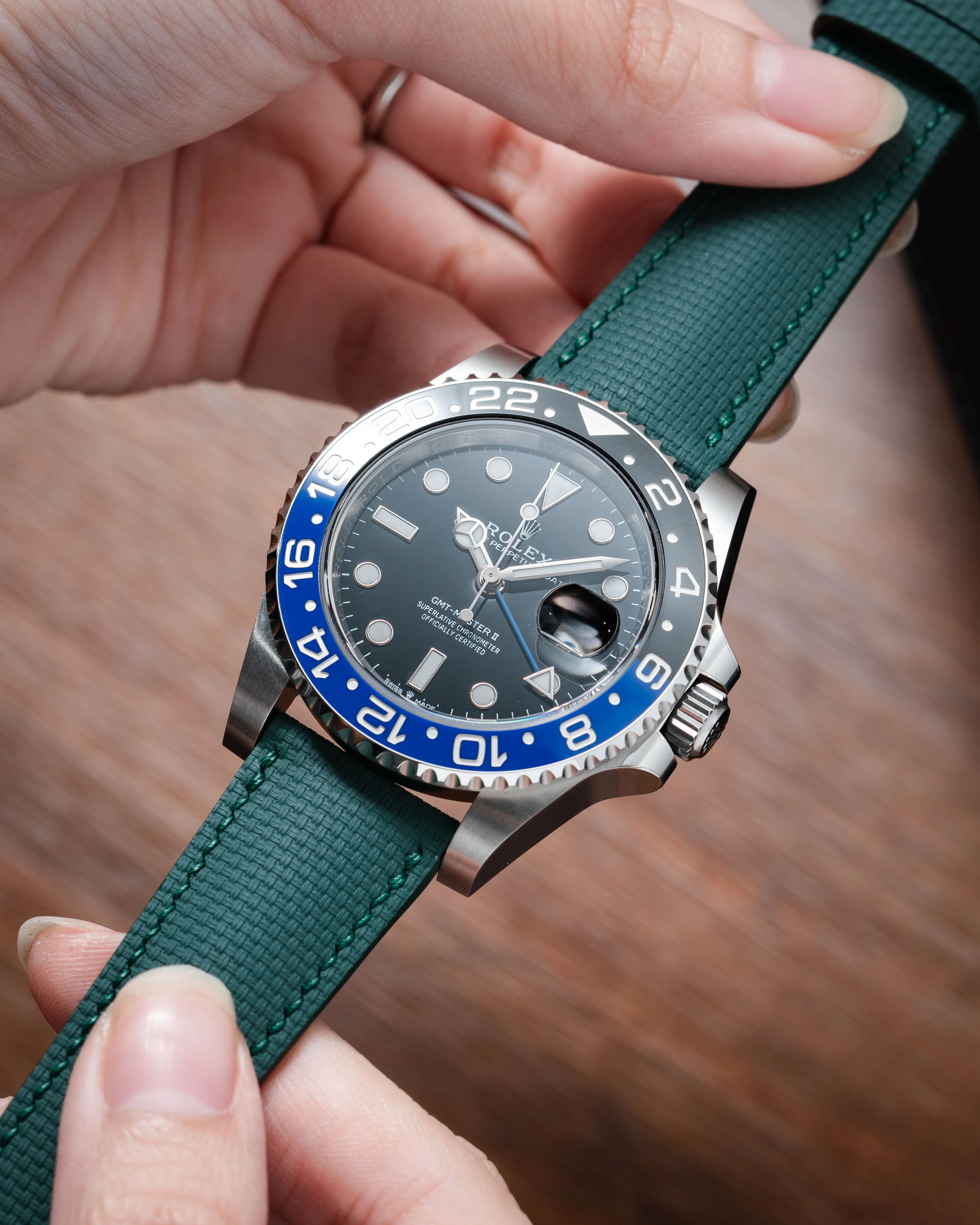 Emerald Green Sailcloth Signature Strap - Image 4