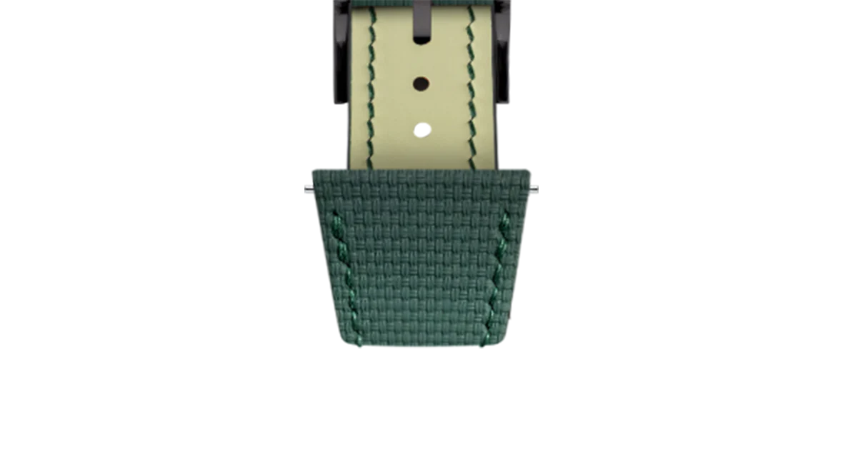 Emerald Green Sailcloth Slim Strap for De Bethune - Image 14