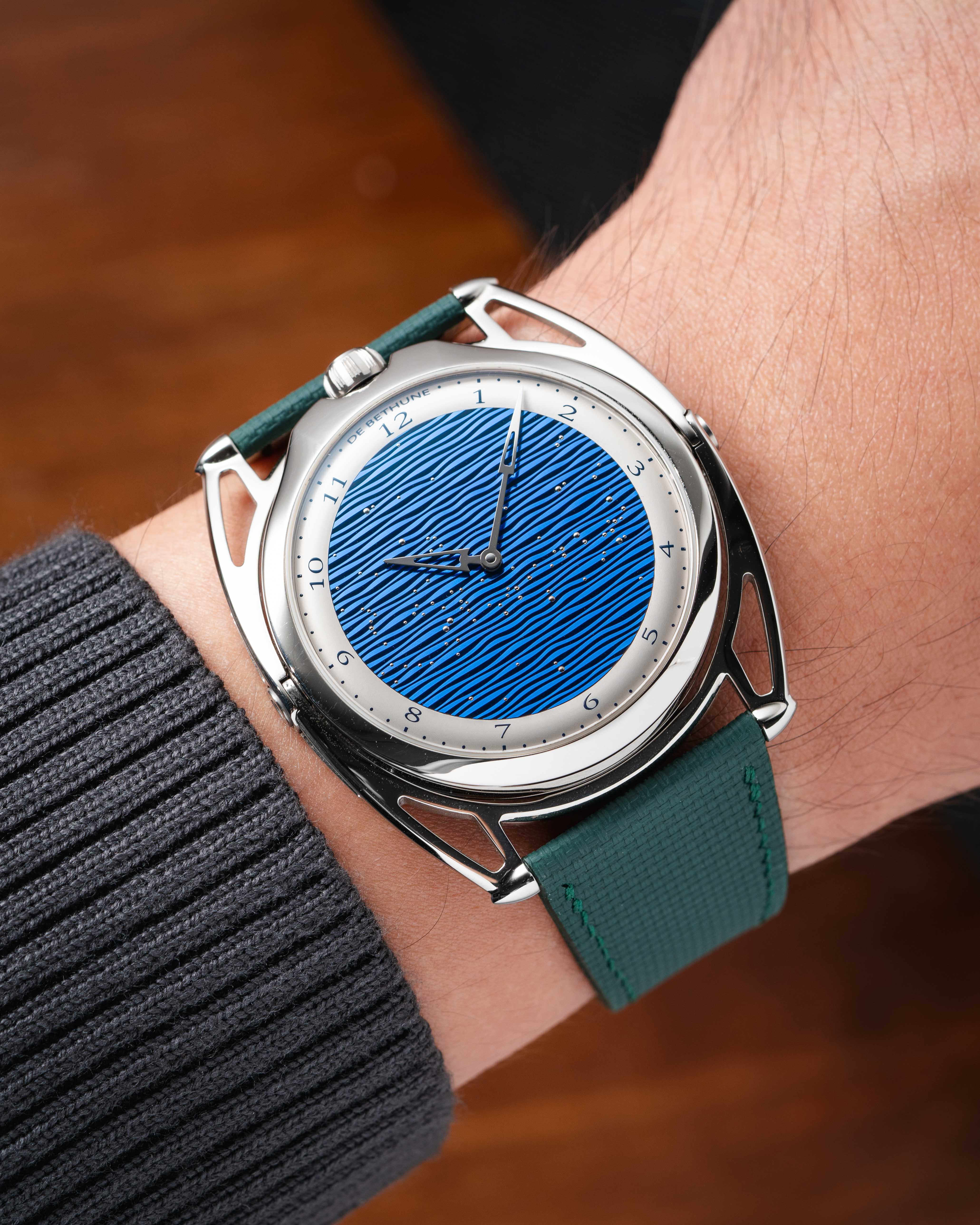 Emerald Green Sailcloth Slim Strap for De Bethune - Image 3