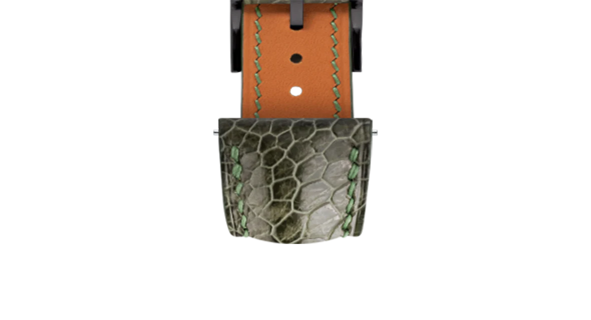 Forest Green Ostrich Leg Signature Strap - Image 10