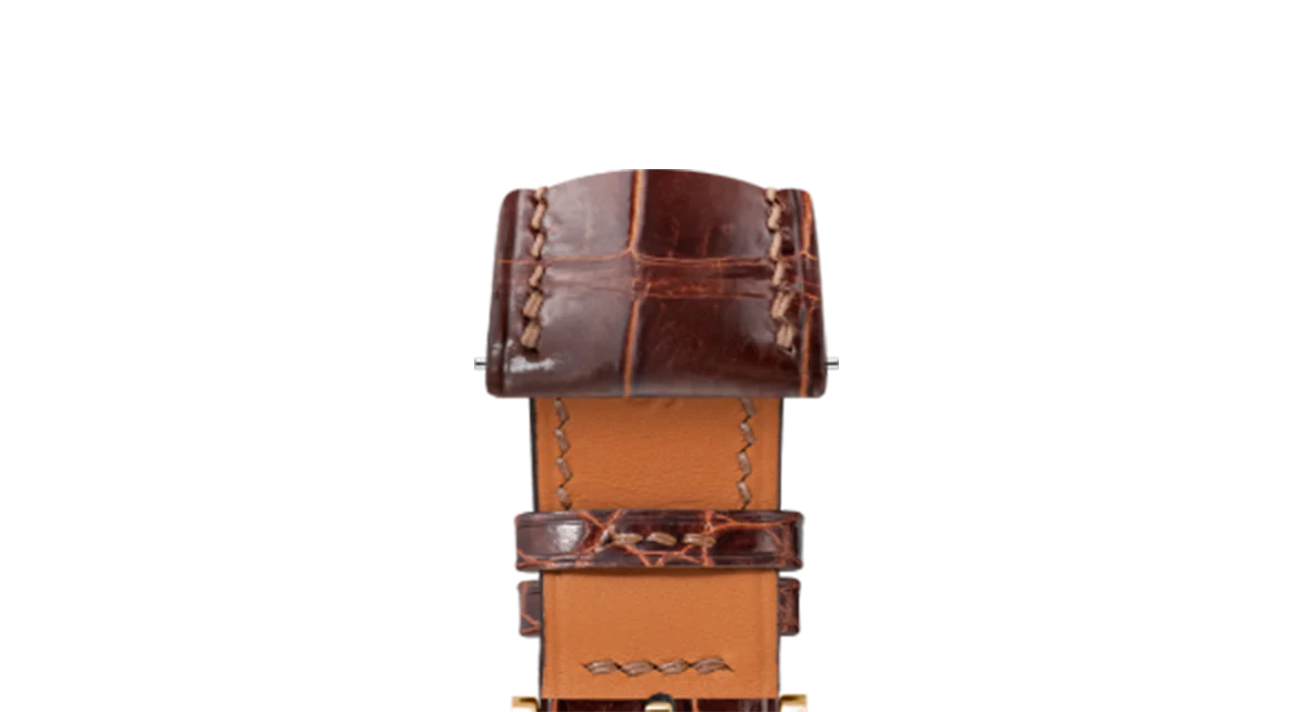 Glossy Caramel Crocodile Signature Strap - Image 9