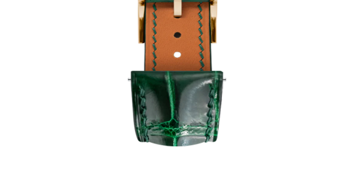 Glossy Emerald Crocodile Signature Strap - Image 10