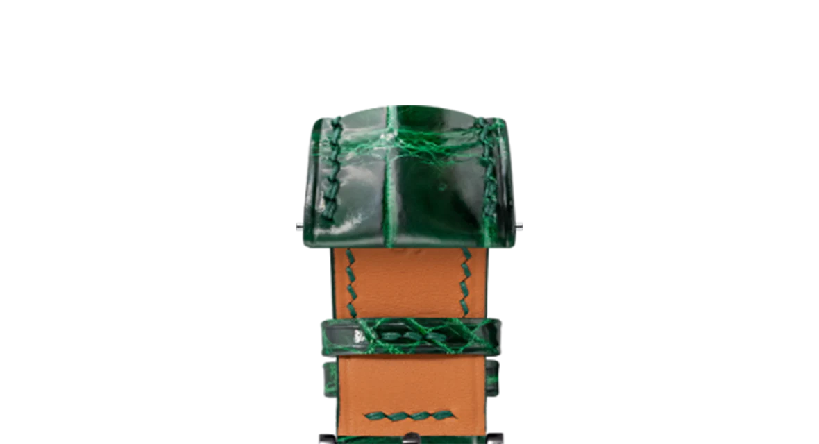 Glossy Emerald Crocodile Signature Strap - Image 11