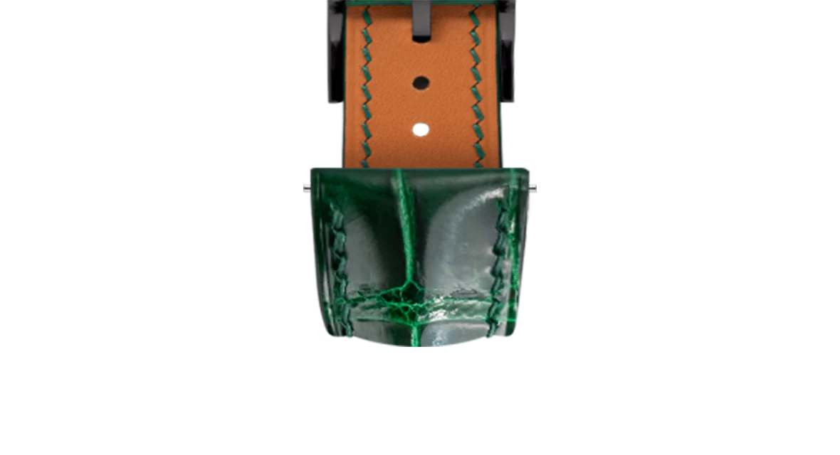 Glossy Emerald Crocodile Signature Strap - Image 12