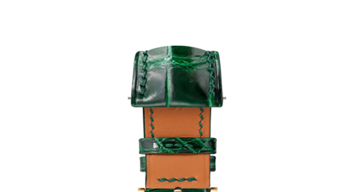 Glossy Emerald Crocodile Signature Strap - Image 9