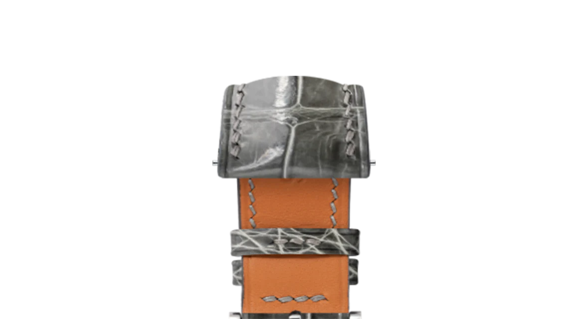 Glossy Grey Crocodile Signature Strap - Image 6