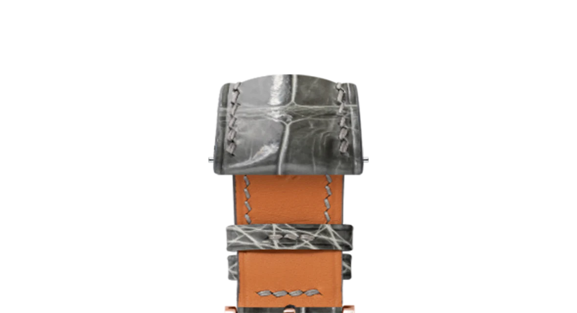 Glossy Grey Crocodile Signature Strap - Image 8