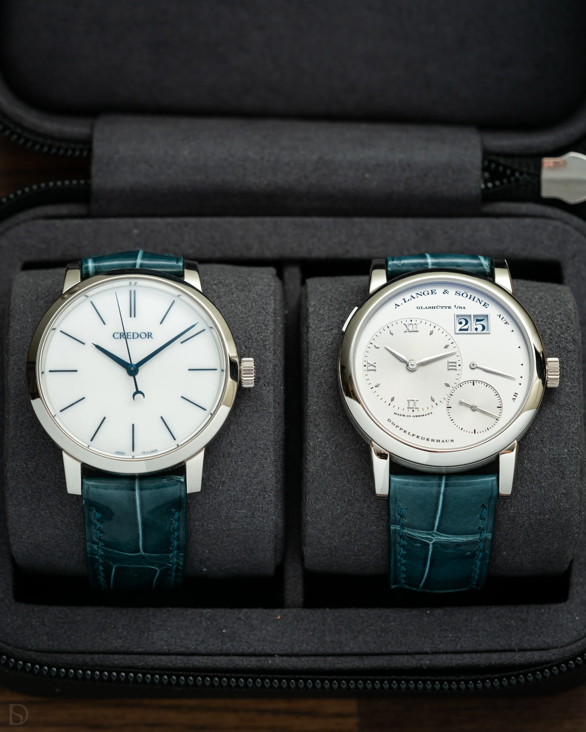 Glossy Lagoon Blue Crocodile Signature Strap - Image 3