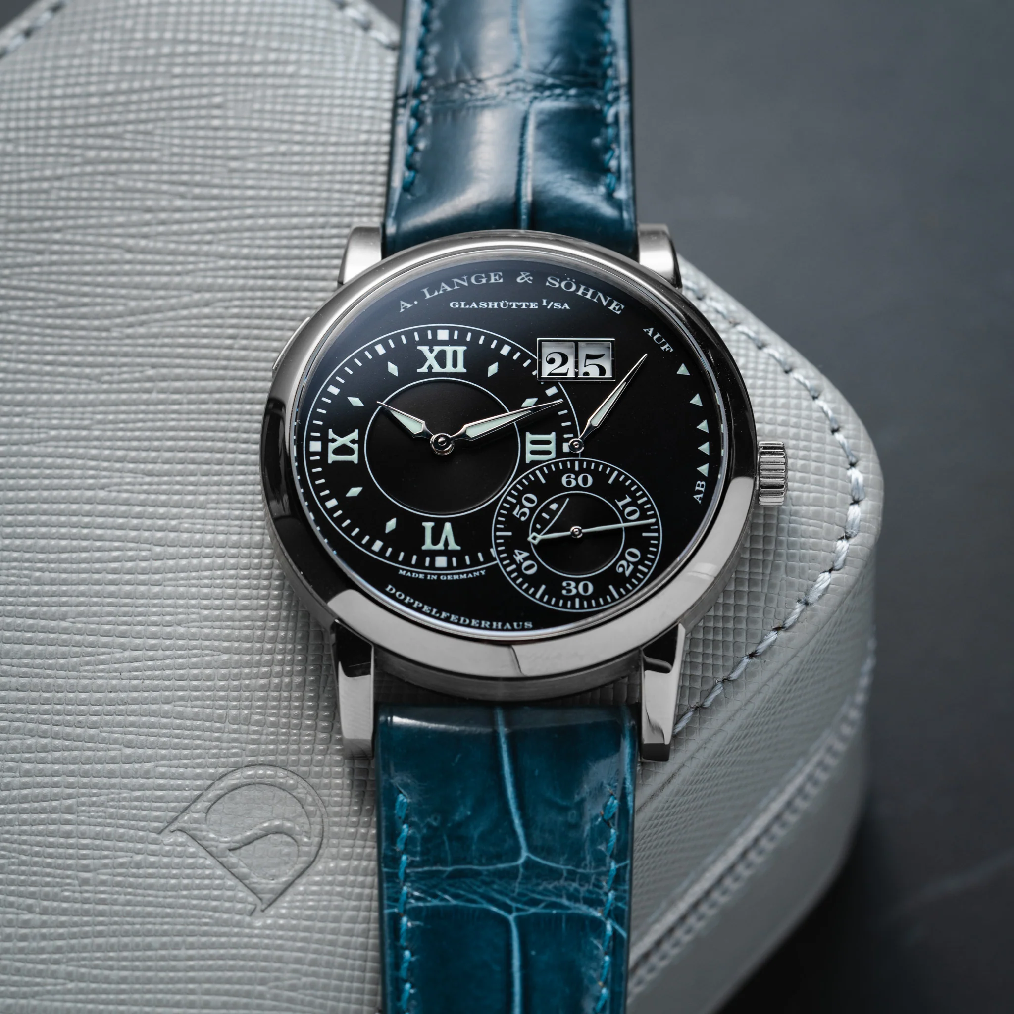 Glossy Lagoon Blue Crocodile Signature Strap - Image 5