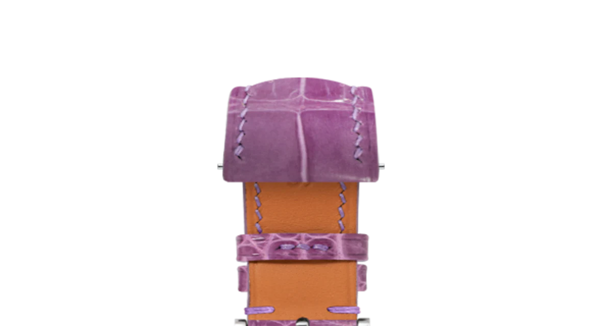Glossy Lilac Crocodile Signature Strap - Image 4