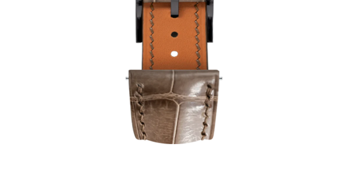 Glossy Taupe Brown Crocodile Signature Strap - Image 11